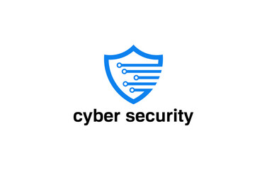 strong cyber security logo design