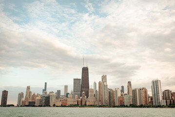 Chicago Skyline Downtown on Lake Michigan