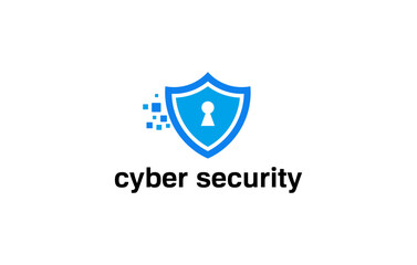 strong digital cyber security logo design