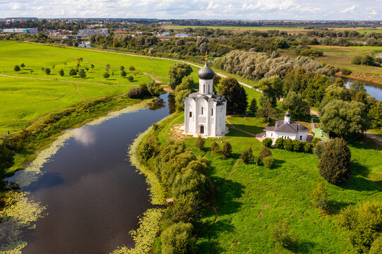 Orthodox Church of Intercession on River Nerl, Bogolyubovo, Suzdalsky District, Vladimir Oblast, Russia