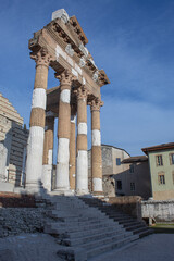 ruins of a roman forum