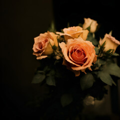 Beauty of Roses AI Generated Yellow Bouquet + Image Editing