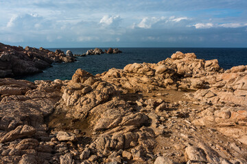 Summer Mediterranean landscapes around Sardinia