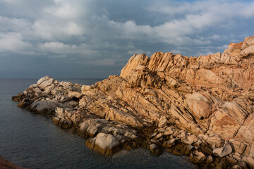 Summer Mediterranean landscapes around Sardinia