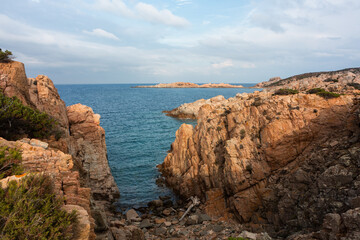 Summer Mediterranean landscapes around Sardinia
