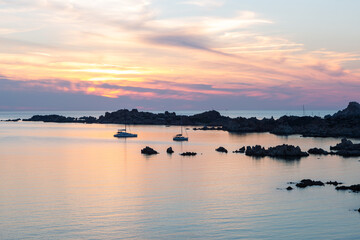 Naklejka premium Summer Mediterranean landscapes around Sardinia
