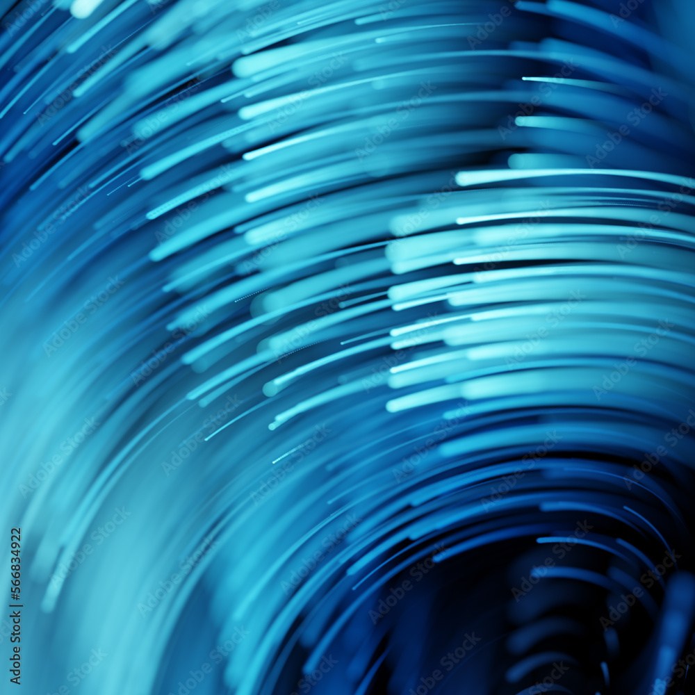 Poster computer-generated abstract composition illustrating the flow of data and information. a futuristic 