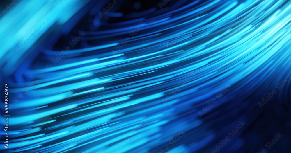 Poster abstract blue background with interconnected mesh lines representing futuristic technology. Transfer and stream data in a visually captivating network. 