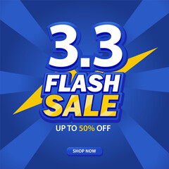 3.3 Flash sale promotion banner March
