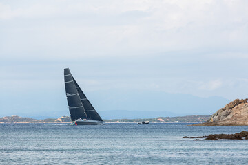 Fototapeta premium yachts in the expanses of the Mediterranean Sea