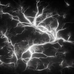 tree of functioning neurons carrying energy, generated by AI
