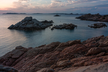 Summer Mediterranean landscapes around Sardinia