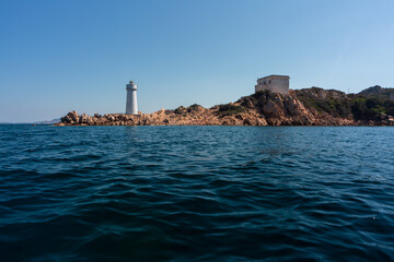 Landscapes in the Mediterranean on the coast of Sardinia