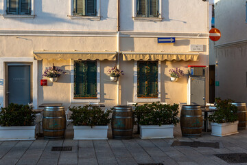 Obraz premium an ancient Mediterranean city in Italy