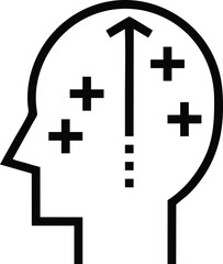 Idea icon symbol vector image, illustration of creative light concept design