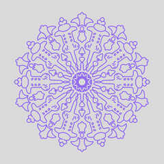 the ornamental round lace pattern for pattern design