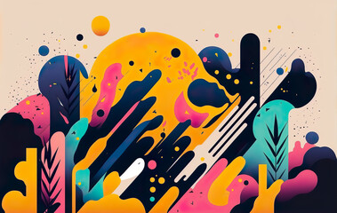 creative, abstract, ornament, design, 80's, shapes, gen Z