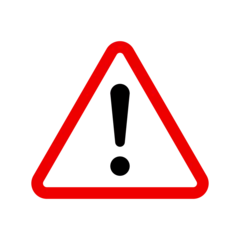 Fotobehang Warning, attention, caution sign © ValGraphic