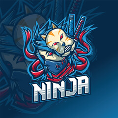 Ninja Anbu Gaming E Sport Mascot Logo