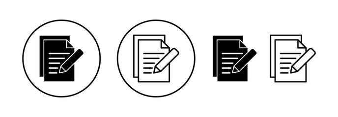 Note icon vector for web and mobile app. notepad sign and symbol