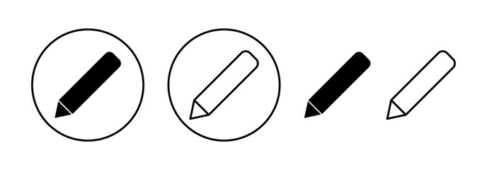 Pencil icon vector for web and mobile app. pen sign and symbol. edit icon vector