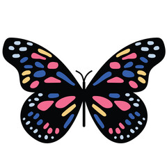 Butterfly Garden Illustration 