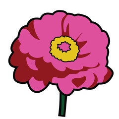 Butterfly Garden Illustration 