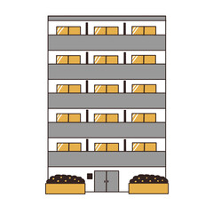 マンションのイラスト