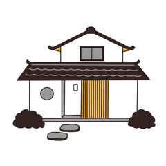 和風な家のイラスト
