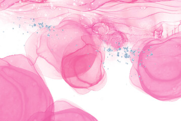 アルコールインク　ピンク　背景素材