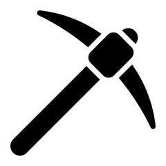 pickaxe glyph icon