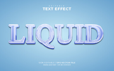 Liquid 3d Editable Text Effect