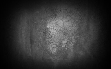 Old wall texture cement dark black gray background abstract grey color design are light with white gradient background.