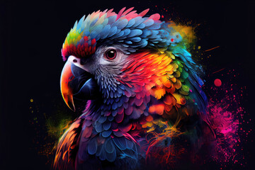 Fototapeta premium rainbow lorikeet parrot