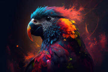 rainbow lorikeet parrot