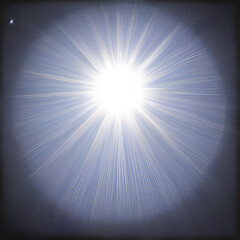 Sun sends an explosion of spiritual light, Generative AI