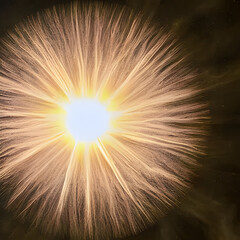 Sun sends an explosion of spiritual light, Generative AI
