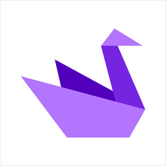 Purple Flat Origami