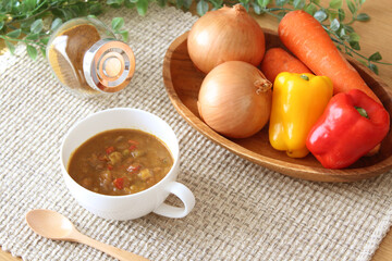 野菜たっぷりのカレー