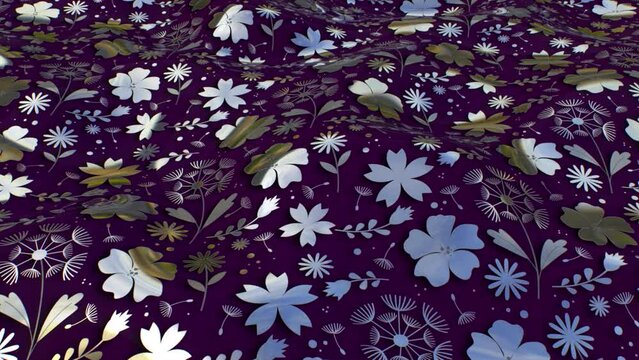 Metallic Retro Ornament Loop Video Animation