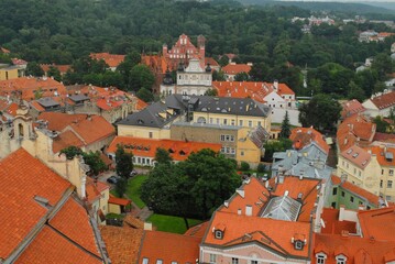 Fototapeta na wymiar view of the old town of Vilnius, Lithuania