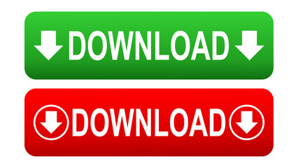 Download icon sign symbol green and red design vector illustration