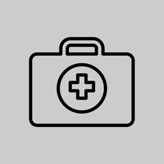 First aid kit vector icon. First Help, Doctor icon, Medicine concept trendy style illustration on white background