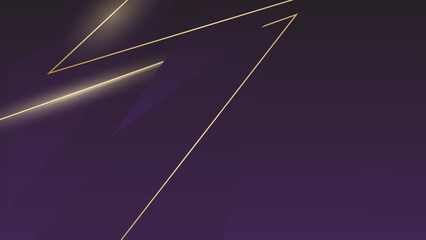 Abstract violet and gold curve background. Luxury modern concept background.