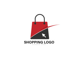 Online Shop Logo designs template. illustration vector graphic of shopping cart and shop bag combination logo design concept. Perfect for ecommerce.