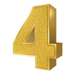 gold number 3d