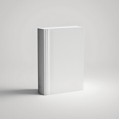 white book blank template mockup isolated on a white background Generative Ai