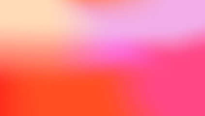 Pink gradient background with hologram effect. Red, orange holographic abstract fantasy backdrop blurred gradient background. Mesh backdrop vector graphic, smooth colouful banner template. 
