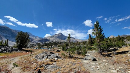 Hikers view from eastern sierra. - 566863902