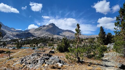 Hikers view from eastern sierra. - 566863908